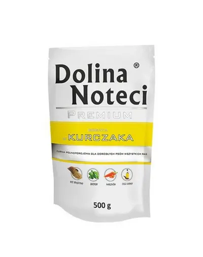 DOLINA NOTECI Premium Mancare umeda cu pui pentru caini 500g
