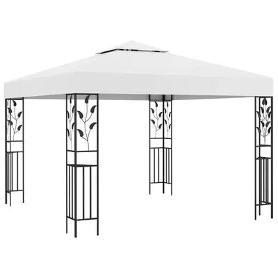 vidaXL Pavilion de grădină, alb, 3 x 3 m, 180 g/m²