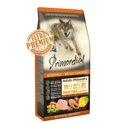 Primordial GF Holistic Dog Weight Control Adult cu Carne de Curcan si Somon, 12 kg