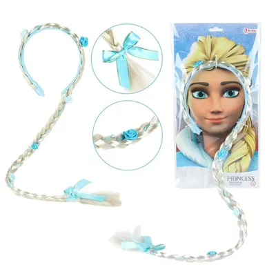 Set diadema de par cu codita Printesa de gheata