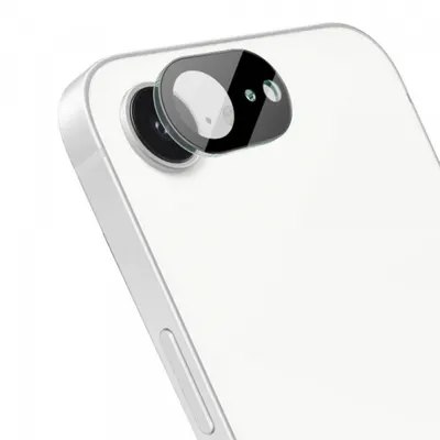 Folie de protectie Camera Spate Techsuit pentru Apple iPhone 17e / 16e, Sticla Securizata, Neagra