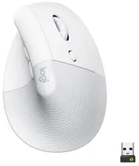 Mouse Logitech - Lift Vertical EMEA, optic, wireless, alb