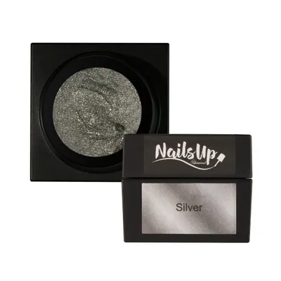 Gel NAILSUP Gypsum Silver 5g pentru Nail Art și Textură 3D