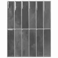 vidaXL Plăci dreptunghiulare 50 buc. Gri 29 x 23 x 0,08 cm