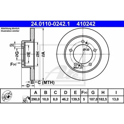 Disc frana ATE 24.0110-0242.1