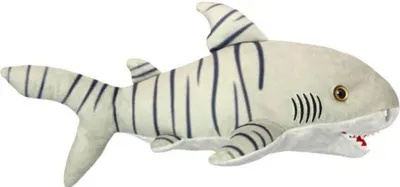 Jucărie de pluș Wild Planet - Rechin tigru, 40 cm