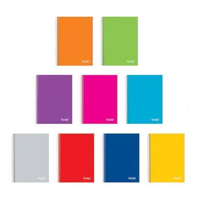 Caiet matematică Notte School, A5, cu spiră, 80 file, carton laminat - ASD41102