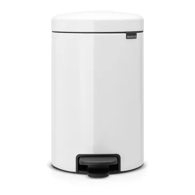 Coș de gunoi alb cu pedală din oțel 12 l NewIcon – Brabantia