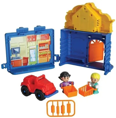 Set de joacă Tiny Kiddom L&S - Supermarket, 12 piese