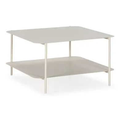Măsuță de cafea crem din metal 70x73 cm Beatrix – MOME