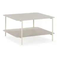 Măsuță de cafea crem din metal 70x73 cm Beatrix – MOME