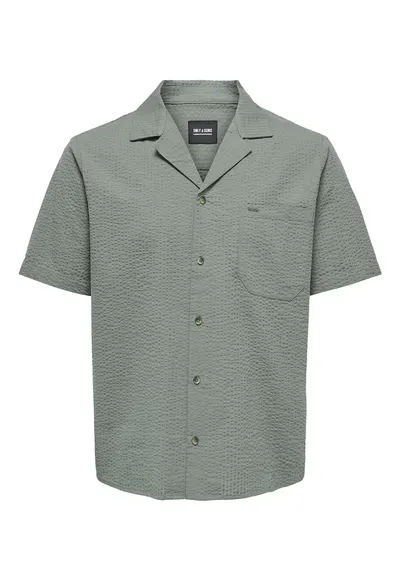 Camasa barbati Sons - 22030342 - Bumbac/Bumac reciclat - Verde - Verde