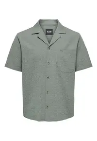 Camasa barbati Sons - 22030342 - Bumbac/Bumac reciclat - Verde - Verde