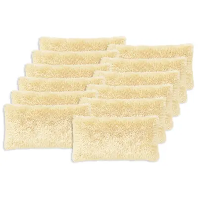 vidaXL Husă pentru pernă 12 pcs HEERLEN Crem 40 x 80 cm Fleece PV