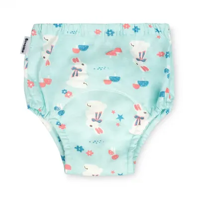 Set 3 Chilotei de tranzitie de la scutec la olita Sensillo Unicorn and Bunny din bumbac moale,strat absorbant, circumferinta talie copil maxim 48 cm