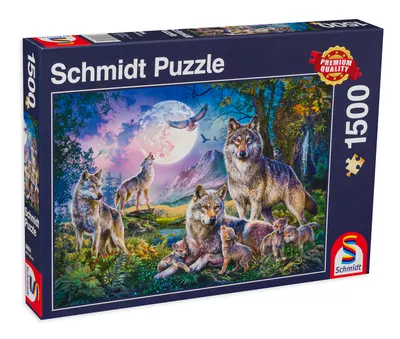 Puzzle Schmidt din 1500 de piese - Lupi