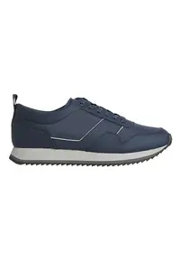 Pantofi Low Top Lace Up Mix 11296 - Bleumarin