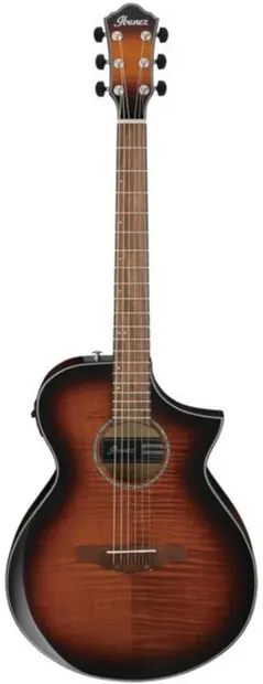 Chitară electroacustică Ibanez - AEWC400 AMS, maro