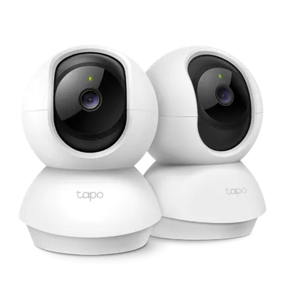Pan/Tilt Home Security Wi-Fi Camera, 2-Pack SPEC: 1080p, 2.4 GHz, Horizontal 360º FEATURE: Pan/Tilt, Motion Detection and Notifi