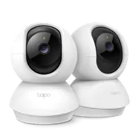 Pan/Tilt Home Security Wi-Fi Camera, 2-Pack SPEC: 1080p, 2.4 GHz, Horizontal 360º FEATURE: Pan/Tilt, Motion Detection and Notifi
