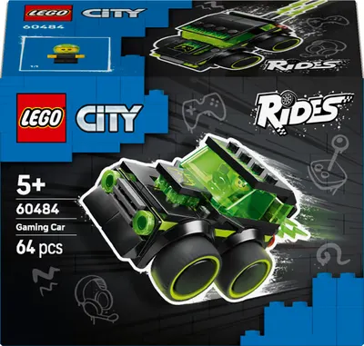 Constructor LEGO City - Vehicule: Mașină de curse Gamer (60484)