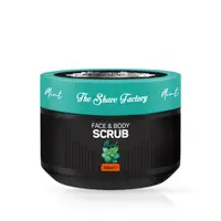 Scrub fata si corp - SHAVE FACTORY - menta - 300 ml