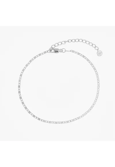 Bratara de picior din argint Silver Anchor
