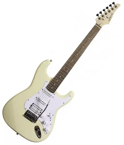 Chitară electrică Arrow - ST 211, Creamy Rosewood/White