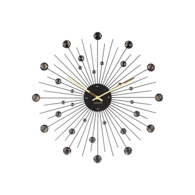 Ceas Karlsson Sunburst, negru