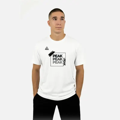 Tricou bumbac Peak X3 Alb