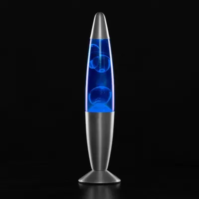 Lampa decorativa lava blue, 30w, inaltime 41 cm, alimentare priza