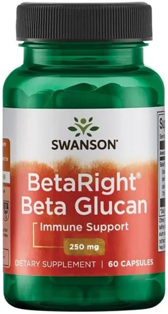 BetaRight Beta Glucans, 250 mg, 60 capsule, Swanson