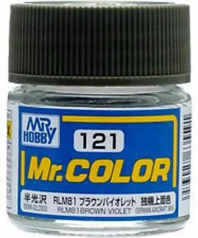 Vopsea acrilică Mr. Hobby - Mr. Color, C121 RLM81 Brown Violet, 10 ml