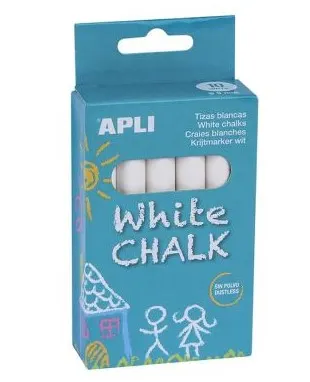 Crete anti-praf APLI Kids - Albe, ø 9 х 105 mm, 10 buc
