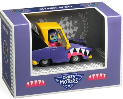 Jucărie pentru copii Djeco Crazy Motors - Cărucior Shark