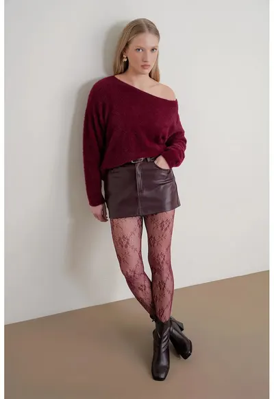 Pulover dama rosu - One Size