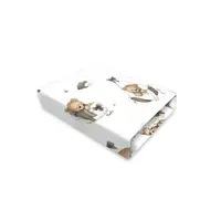 Cearceaf cu elastic, MimiNu, Pentru patut co-sleeper, Leonie, Dimensiune 83 x 50 cm, Din bumbac certificat Oeko Tex Standard 100, Tedy bear dreams beige
