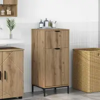 vidaXL Dulap de Baie Stejar Artizanal 39,5 x 36 x 88 cm