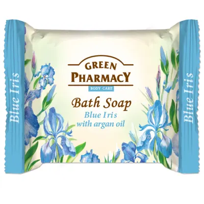 Sapun solid Iris Albastru si Ulei de Argan, Green Pharmacy | 100 g