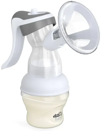 Pompă de sân manuală Vital Baby - Flexcone, cu 6 tampoane
