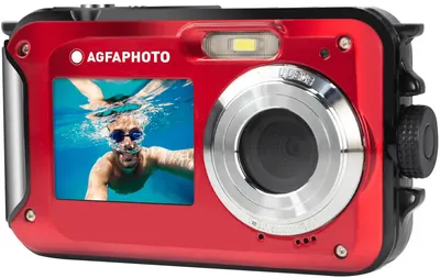 Aparat foto subacvatic compact AgfaPhoto - Realishot WP8000, 24MPx, roşu