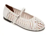 Balerini GRYXX albi, 208408, din material textil