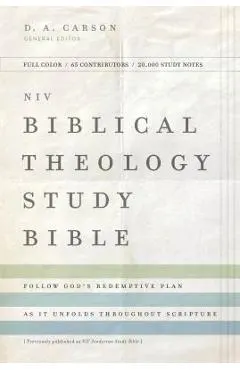 NIV, Biblical Theology Study Bible, Hardcover, Comfort Print: Follow God's Redemptive Plan as It Unfolds Throughout Scripture