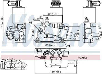 Supapa EGR OPEL CORSA B 1.0 intre 1996-2000