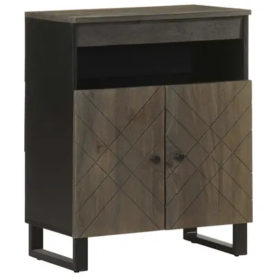 Gossi bufeta neagra 60x33x75 cm lemn masiv de mango