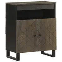 Gossi bufeta neagra 60x33x75 cm lemn masiv de mango