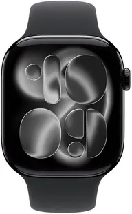 Ceas inteligent Apple - Watch S11 GPS, 46 mm, S/M, Jet Black Aluminium/Black
