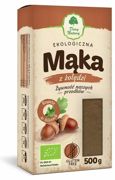 Făină bio din ghinde, 500 g, Dary Natury