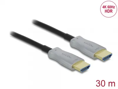 Cablu optic activ HDMI 4K60Hz HDR T-T 30m, Delock 85049