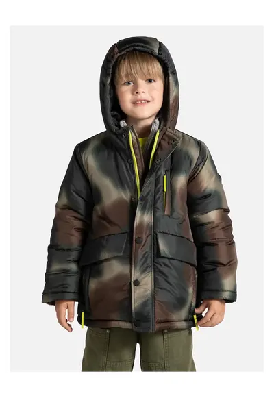 Geaca sport de iarna pentru baieti - matlasata - poliester - multicolor